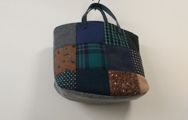 ウールのパッチワークバッグ 3 | iichi 日々の暮らしを心地よく