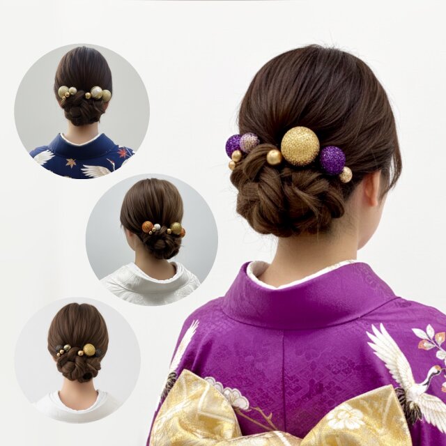 ❤︎ 和玉　パール　6本セット❤︎  成人式　結婚式　卒業式　髪飾り　振袖　色打掛　白無垢　袴　ウェディング　帯飾り