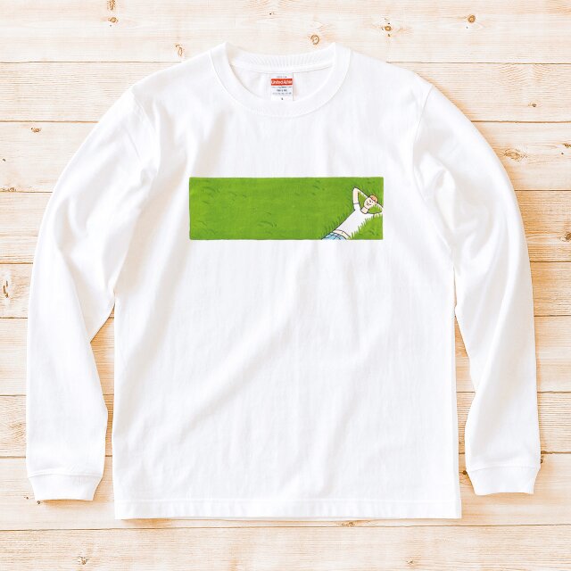 長袖 Tシャツ 『シバフキモチイ・男子』 男女兼用 ロンT