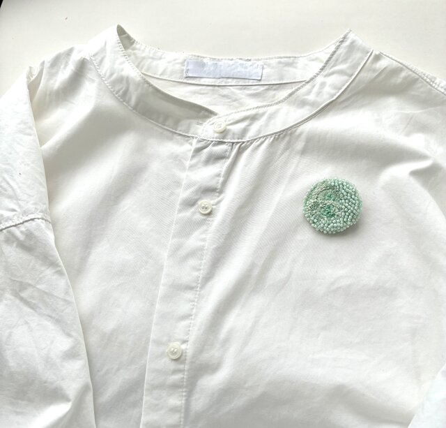 エンジェルアールミントグリーン ビーズ刺繍 d0af886fb6e9a1211f83e7fbca98dc