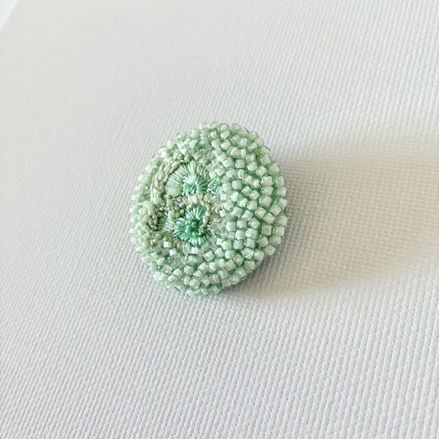 薄緑色のビーズ刺繍チュチュ ぷっくりミントグリーン