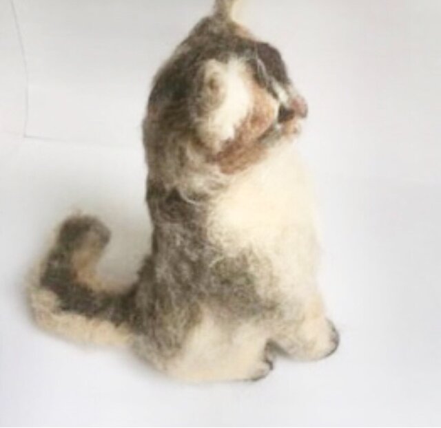 羊毛フェルト 猫 ハンドメイド チョコぷりん 羊毛フェルト 猫 ハンドメイド チョコぷりん 羊毛フェルト 猫