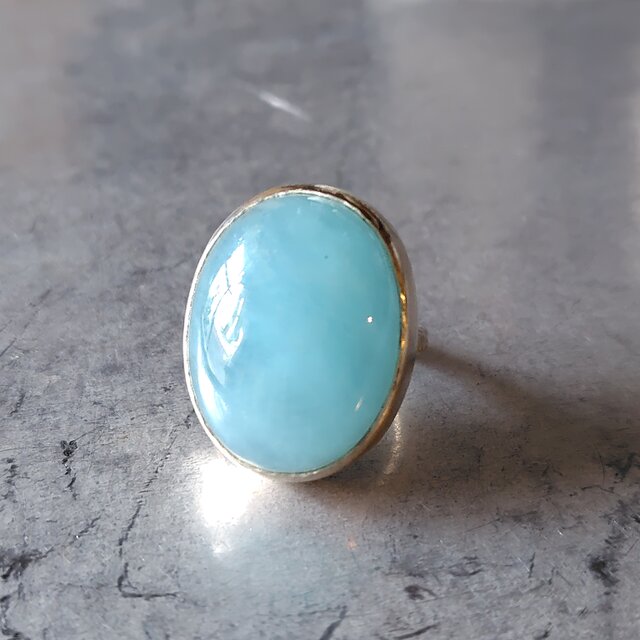 アクアマリンシルバーリング#12