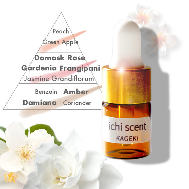 ichi scent【かげきなカノジョ】〜東京ウキウキ〜｜お試し・携帯サイズ｜芳香用ブレンドアロマオイル