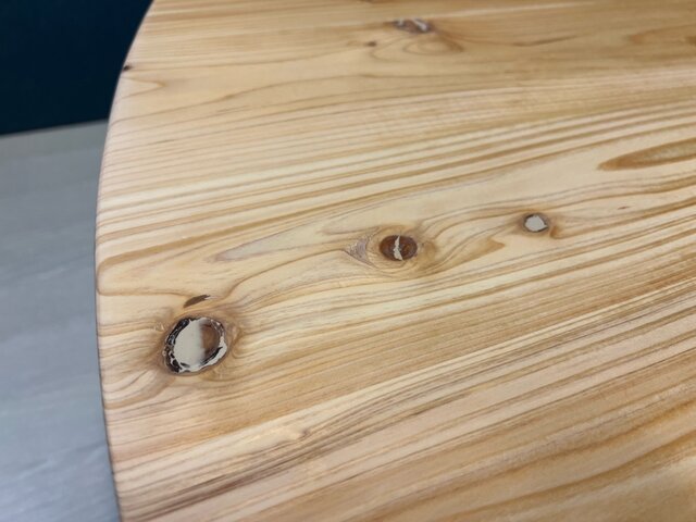 送料無料】 ローテーブル 丸形 120cm 転がり防止 ヒノキ