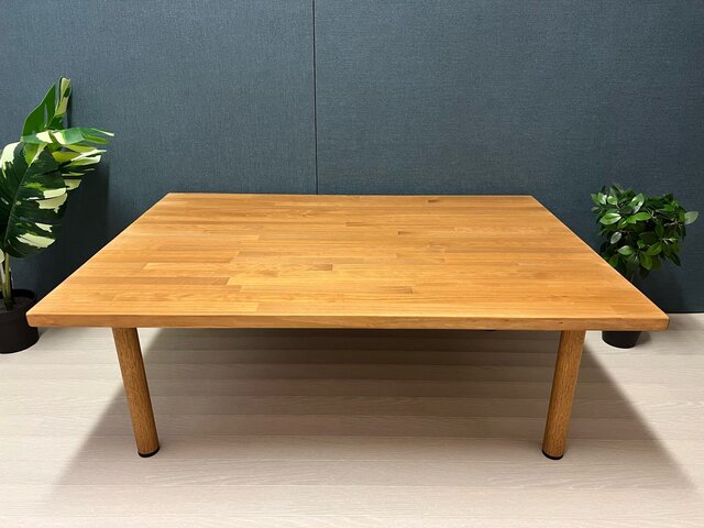 送料無料】 ローテーブル 長方形 100cm 70cm パイン オーク ねじ込み