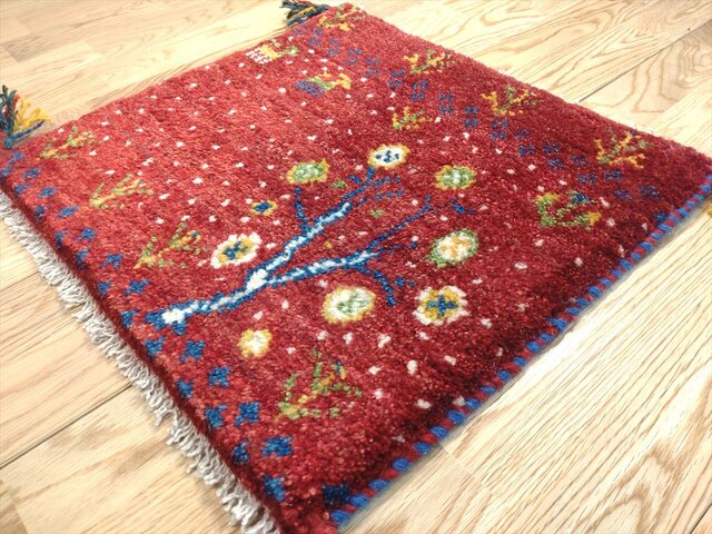 ペルシャ ギャッベ カシュガイ ミニマット 43×45cm QSGM171ミニマット