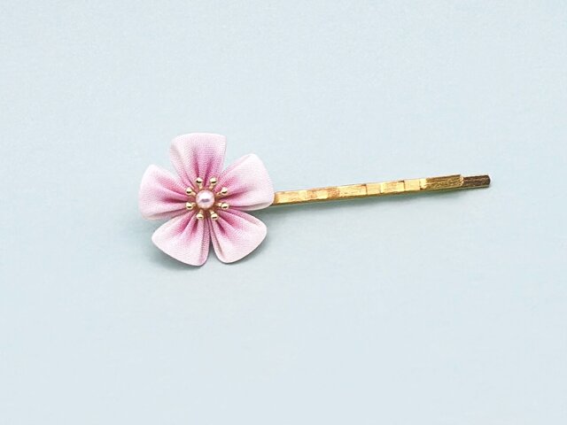 G15.mimikids♡ミニヘアピン お花 ピンク かわいい 小さめ ヘアクリップ ミニ 花【ピンク】小さめ かわいい 前髪 髪留め ヘアピン