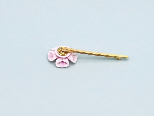 G15.mimikids♡ミニヘアピン お花 ピンク かわいい 小さめ ヘアクリップ ミニ 花【ピンク】小さめ かわいい 前髪 髪留め ヘアピン