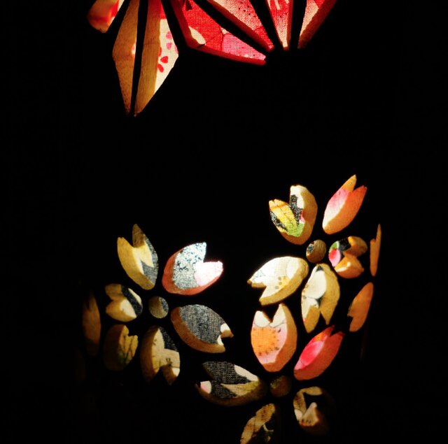 ☆竹灯り・竹あかり・竹灯籠 ～～ 癒しの灯り 華衣ライン☆彩桜