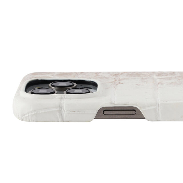【希少本革】送料無料 ヒマラヤ クロコダイル iPhone 15 Pro ケース カバー 高級 本革 本物 一枚革 極上の触感