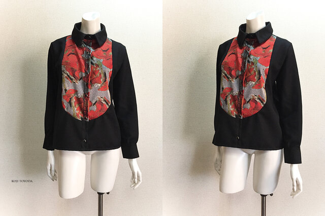 1点もの・デザイン画付き】イタリア製ウール＆京都産ゴブラン風  