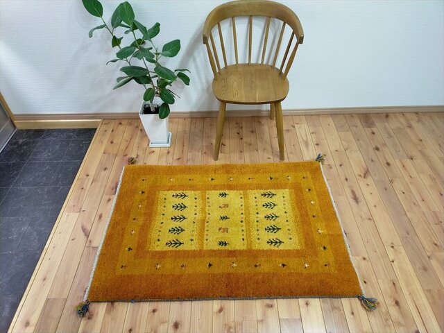 ペルシャギャッベ (ギャベ) チェアマット 40x47cm ギャッベ ラグ 玄関 ペルシャギャッベ (ギャベ) チェアマット 40x47cm ギャッベ ラグ 玄関