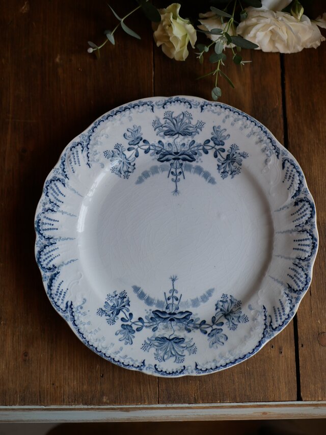 フランス アンティーク サンタマン プレート 飾り皿 ヴィンテージ 4点 3 サンタマン St.amand アンティークプレート フランス