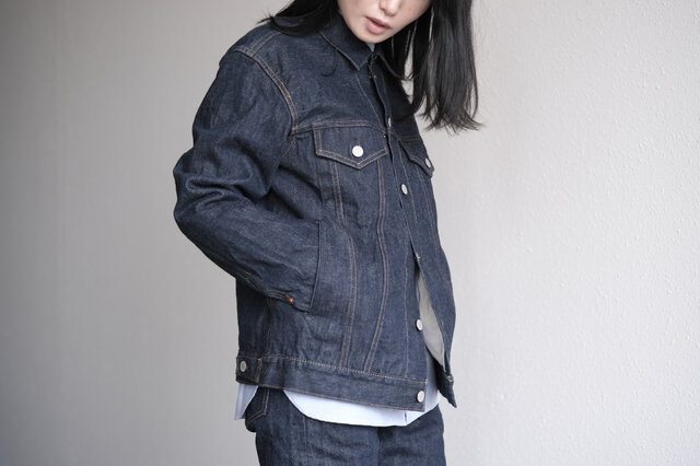 Senio デニムジャケット インディゴ 3L Senio デニムジャケット インディゴ 3L HANDROOM デニム