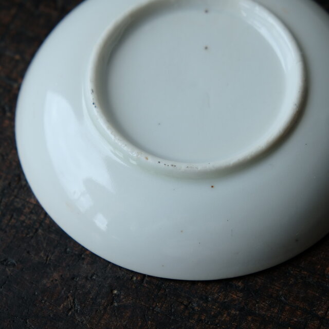 波と鶴と月◇瀬戸焼 色絵金彩小皿 antiques 骨董品 器 丁寧な暮らし