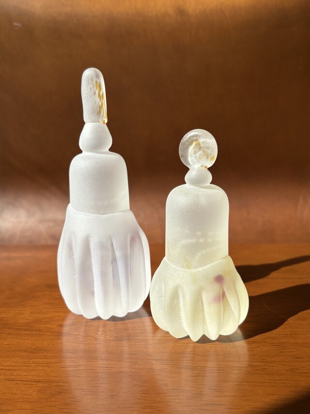 ガラスのお雛様 白無垢泡入り雛人形⑤ おひなさま | iichi 日々の