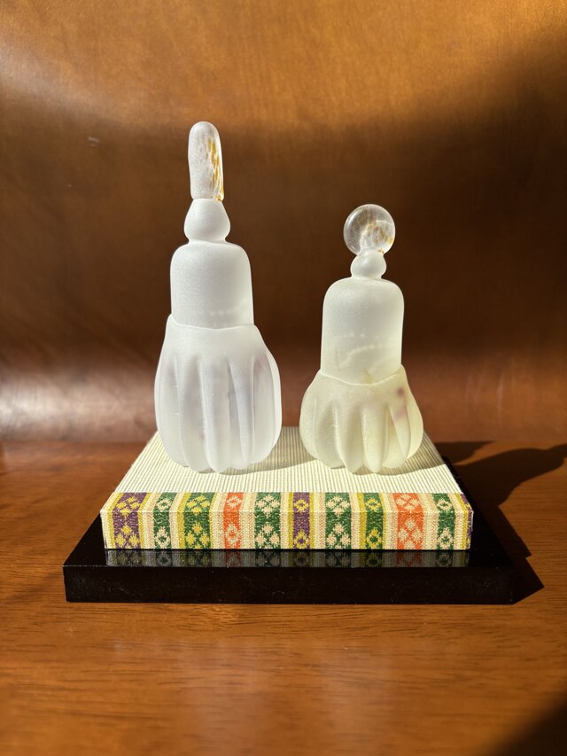 ガラスのお雛様 白無垢泡入り雛人形⑤ おひなさま | iichi 日々の