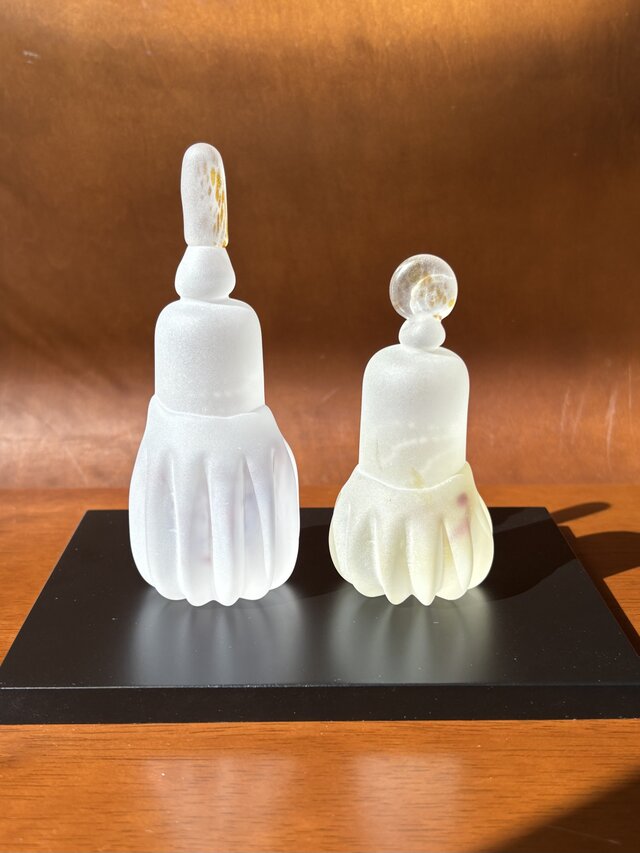 メル様売約済　新品　淡雪びな　硝子　おひなさま　置物 楽天市場】「 雪代錦糸雛 」ガラスのお雛様 雛人形 節句人形 手作り