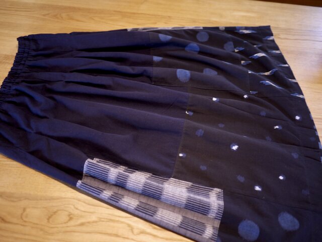 久留米絣パッチワークスカート | iichi 日々の暮らしを心地よくする