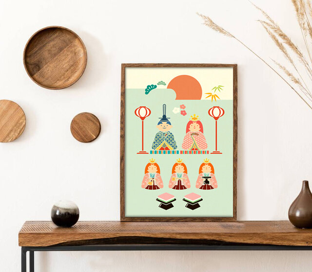 A4ポスター【雛祭／ひなまつり】桃の節句 | iichi 日々の暮らしを