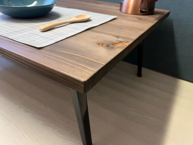 【送料無料】 ローテーブル ロ形 80cm 70cm 46cm スギ アイアン d1.jpg