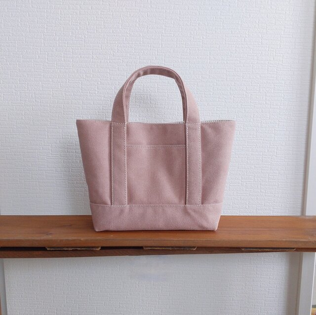 サーモンピンク帆布のbag | iichi 日々の暮らしを心地よくする