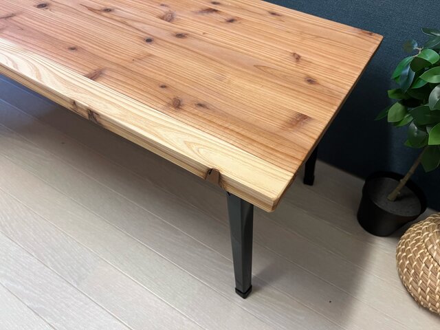 送料無料】 ローデスク 120cm 60cm 45cm 34cm スギ 折りたたみ脚