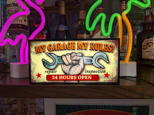 My Garage My Rules ガレージ 自動車 バイク リペア 店舗 自宅 ランプ