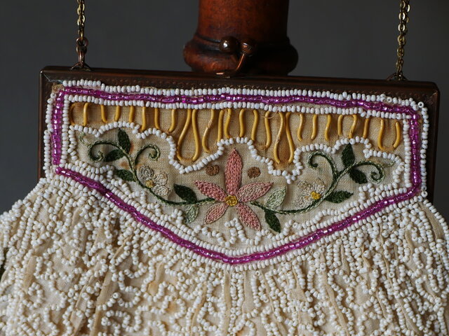 ビーズバッグ フランスアンティーク サック フランス アンティークの