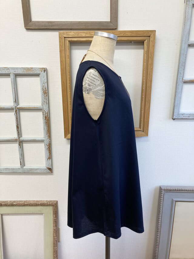 【CLOCHE】チュニック丈スクエアタンクトップ main image 0