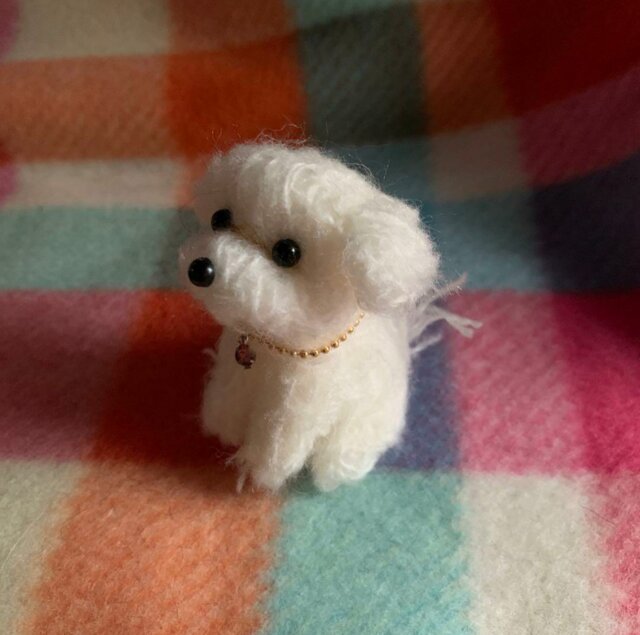 羊毛フェルト　リラックス　マルチーズ 羊毛フェルト リラックスマルチーズ オーダーメイド 羊毛