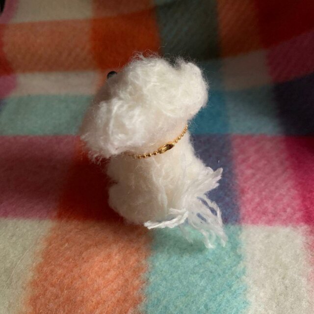 羊毛フェルトハンドメイド毛糸マルチーズ | iichi 日々の暮らしを