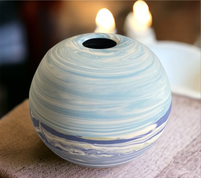 練り込み壺　聡一 練込壺（ねりこみつぼ） | iichi 日々の暮らしを心地よくする