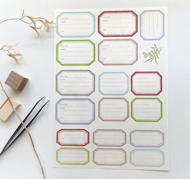 懐かしい紙のラベル 参考作品 | iichi 日々の暮らしを心地よくする