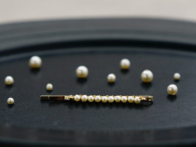 大人のヘアピン】ガラスパール | iichi 日々の暮らしを心地よく