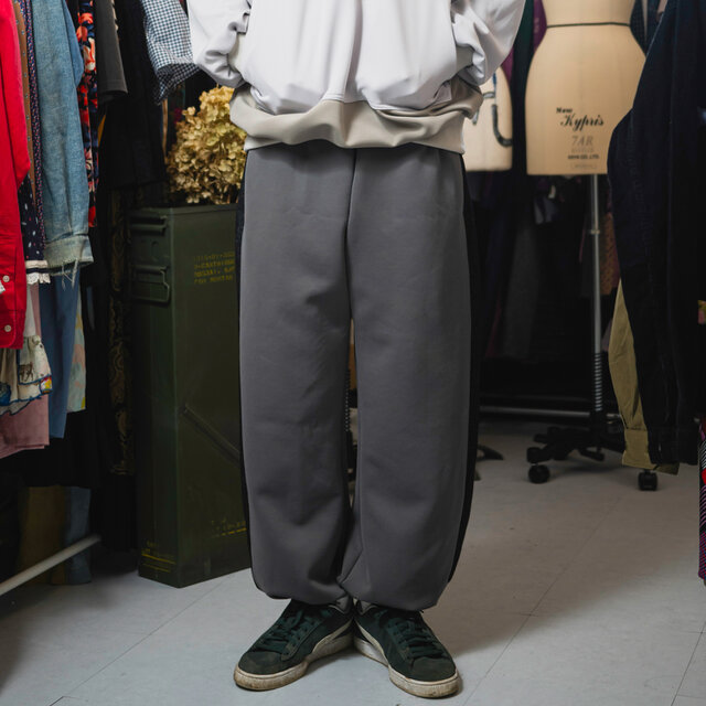 (5-5)JERSEY Basic pants Gray navy