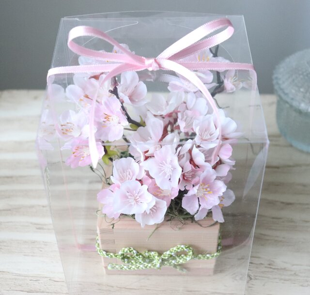 枡に桜（アーティフィシャルフラワー） | iichi 日々の暮らしを