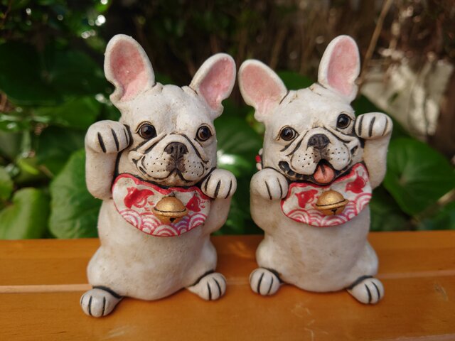 阿吽・招き犬☆フレンチブルドッグ | iichi 日々の暮らしを心地よく