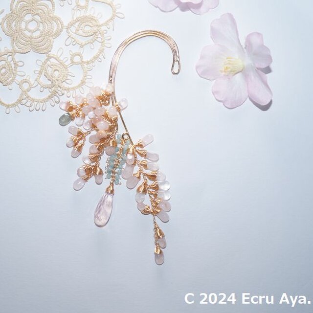 *桜聲*おしゃべりしているような桜のイヤーフック