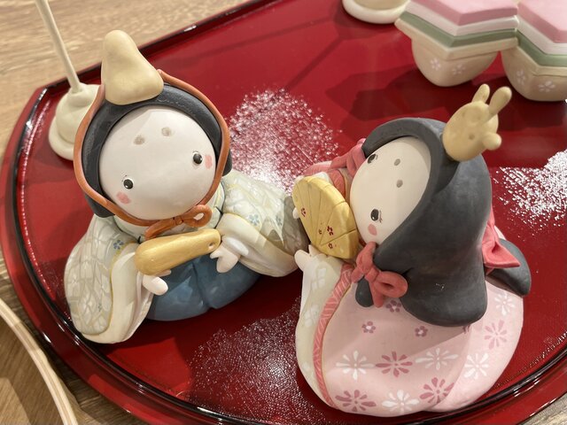 紙粘土のおひなさまセット | iichi 日々の暮らしを心地よくする