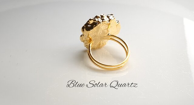 最新作入荷☆「ブルーフラワーソーラークォーツ」の世界で一つの天然石リング 最新作入荷☆「ブルーフラワーソーラークォーツ」の世界で一つの