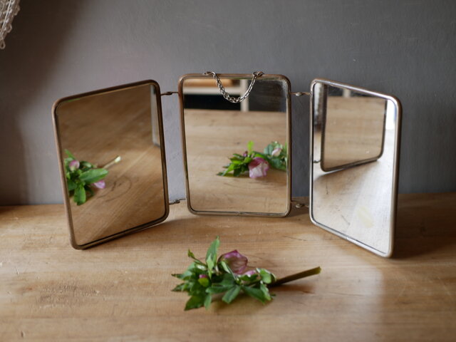 フランスアンティーク風　ミラー　鏡　ヴィンテージ　ブロカント フランスアンティーク風 ミラー 鏡 ヴィンテージ ブロカント