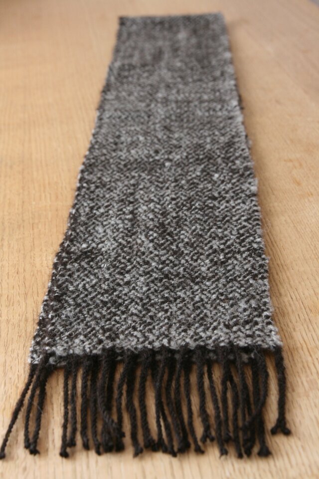 ziiin 稀少品 ホームスパン ウールツイードマフラー ziiin 稀少品