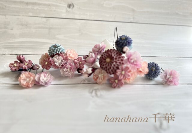 つまみ細工成人式・婚礼用髪飾り「桜の園」 | iichi 日々の暮らしを