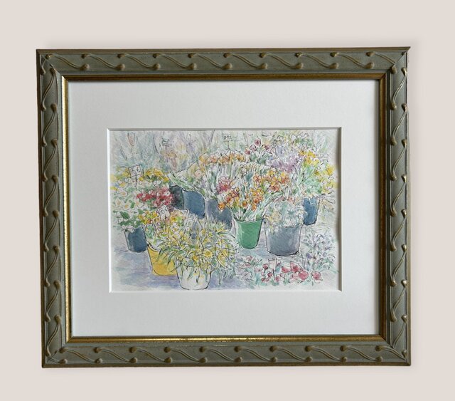水彩画 原画 店長 注文制作します 水彩画原画 江ノ電鎌倉高校前踏切 21 | iichi