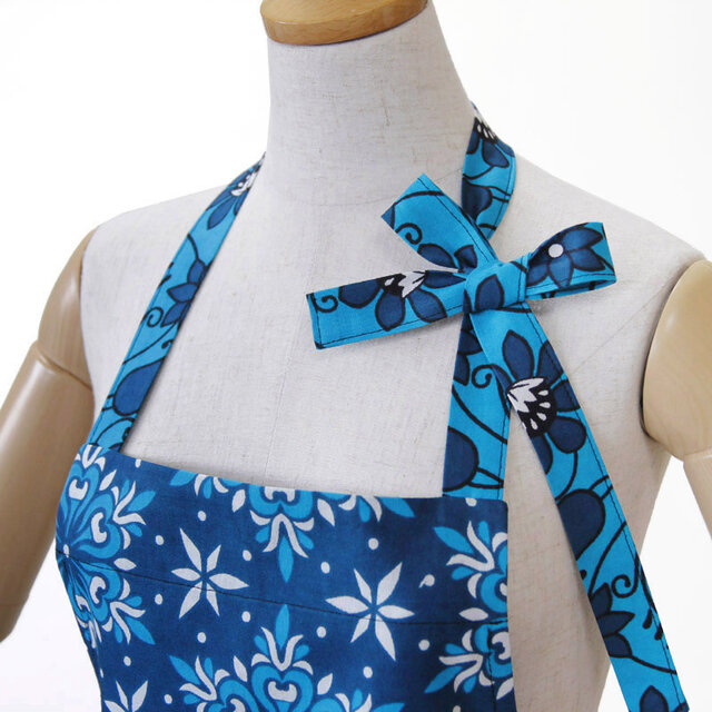 カンガのエプロン（ アラベスク ）アフリカ布 アフリカンプリント