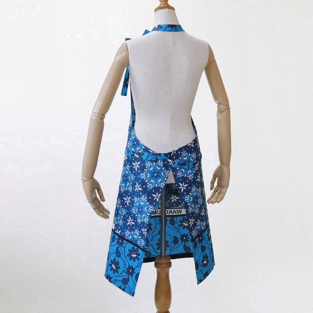 カンガのエプロン（ アラベスク ）アフリカ布 アフリカンプリント