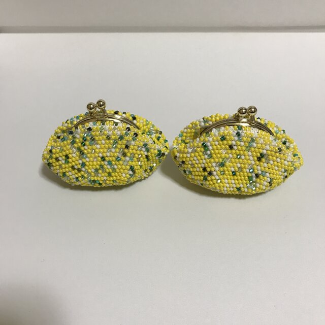 mayさま専用ページ Beaded Purse --Mimosa-- (Petite) 内布