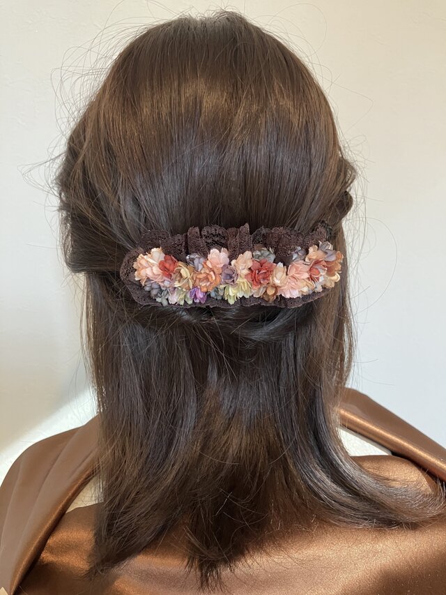 髪飾り　小花